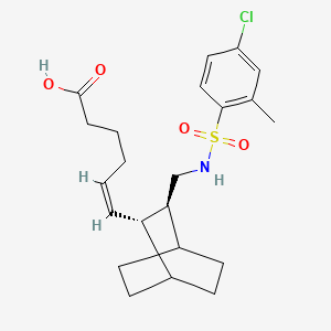 (Z)-6-[(2R,3S)-3-[[(4-Chloro-2-methylphenyl)sulfonylamino]methyl]-2-bicyclo[2.2.2]octanyl]hex-5-enoic acid