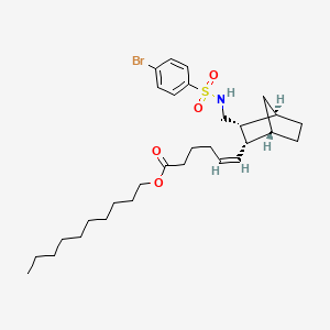 n-Decyl (3-(4-bromobenzenesulfonylaminomethyl)bicyclo(2.2.1)hept-2-yl)-5-hexanoate