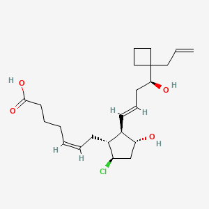 (Z)-7-[(1R,2R,3R,5R)-5-chloro-3-hydroxy-2-[(E,4S)-4-hydroxy-4-(1-prop-2-enylcyclobutyl)but-1-enyl]cyclopentyl]hept-5-enoic acid