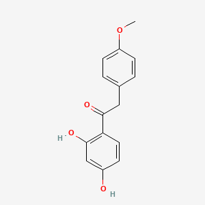 molecular formula C15H14O4 B1677329 1-(2,4-Dihydroxyphenyl)-2-(4-methoxyphenyl)ethanone CAS No. 487-49-0