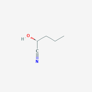 molecular formula C5H9NO B167733 (R)-2-Hydroxypentanenitrile CAS No. 10021-63-3