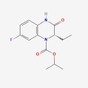 molecular formula C14H17FN2O3 B1677335 Opaviraline CAS No. 178040-94-3