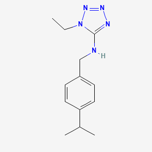 1-ethyl-N-[(4-propan-2-ylphenyl)methyl]tetrazol-5-amine
