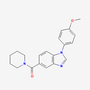 [1-(4-Methoxyphenyl)benzimidazol-5-yl]-piperidin-1-ylmethanone