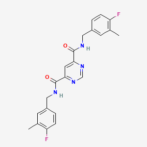 molecular formula C22H20F2N4O2 B1677353 DB04760 