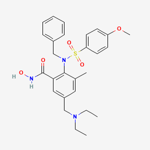 molecular formula C27H33N3O5S B1677354 MMP-9 Inhibitor I CAS No. 1177749-58-4