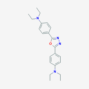 molecular formula C22H28N4O B167736 2,5-Bis(4-diethylaminophenyl)-1,3,4-oxadiazole CAS No. 1679-98-7