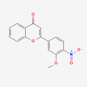 molecular formula C16H11NO5 B1677366 3'-Methoxy-4'-nitroflavone CAS No. 145370-39-4