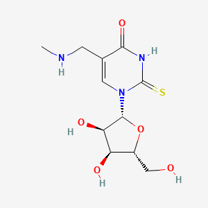 molecular formula C11H17N3O5S B1677369 5-Methylaminomethyl-2-thiouridine CAS No. 32860-54-1
