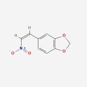 molecular formula C9H7NO4 B1677370 5-[(Z)-2-nitroethenyl]-1,3-benzodioxole CAS No. 1485-00-3