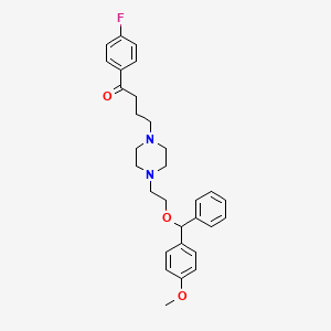molecular formula C30H35FN2O3 B1677374 Mobenzoxamine CAS No. 65329-79-5