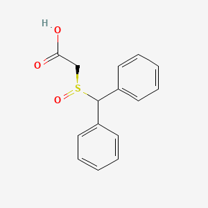 molecular formula C15H14O3S B1677381 (S)-(+)-Modafinic acid CAS No. 112111-44-1