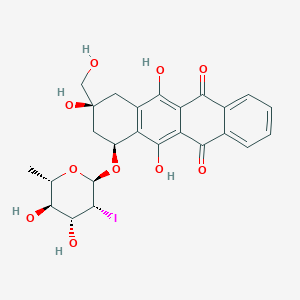 molecular formula C25H25IO10 B1677392 Moflomycin CAS No. 107430-03-5