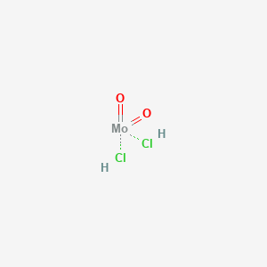 molecular formula Cl2H2MoO2 B1677411 Molybdenum dichloride dioxide CAS No. 13637-68-8