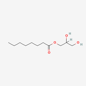 molecular formula C11H22O4 B1677413 Glyceryl 1-monooctanoate CAS No. 502-54-5