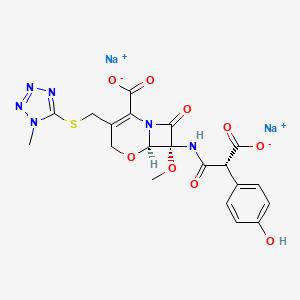 molecular formula C20H18N6Na2O9S B1677418 Latamoxef sodium CAS No. 64953-12-4