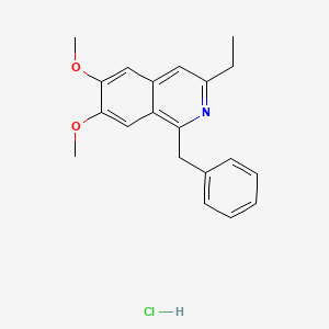 molecular formula C20H22ClNO2 B1677419 Moxaverine hydrochloride CAS No. 1163-37-7