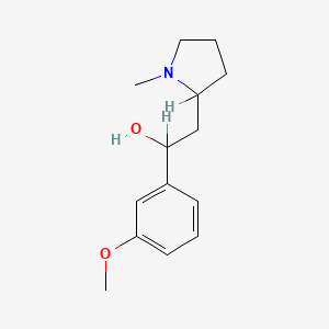 2-Pyrrolidineethanol, alpha-(3-methoxyphenyl)-1-methyl-