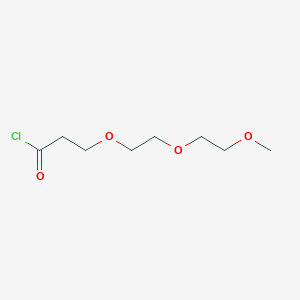 molecular formula C8H15ClO4 B1677428 m-PEG3-acid chloride 