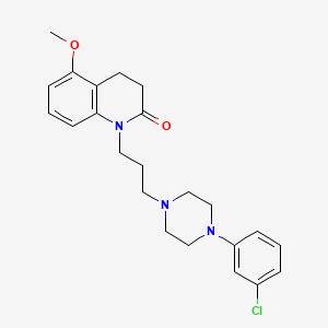molecular formula C23H28ClN3O2 B1677430 OPC-14523 free base CAS No. 145969-30-8