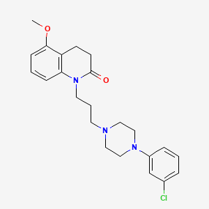 1-(3-(4-(3-Chlorophenyl)-1-piperazinyl)propyl)-5-methoxy-3,4-dihydro-2-quinolinone