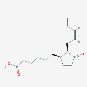 B1677440 (9R,13R)-1a,1b-dinor-10,11-dihydro-12-oxo-15-phytoenoic acid CAS No. 136768-22-4