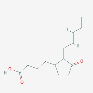 molecular formula C14H22O3 B1677441 3-Oxo-2-(2-pentenyl)cyclopentane-1-butanoic acid CAS No. 93633-61-5