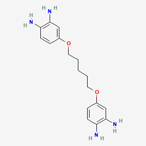 molecular formula C17H24N4O2 B1677445 o-Phenylenediamine, 4,4'-pentamethylenedioxybis- CAS No. 109653-55-6