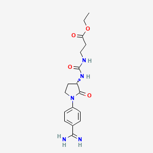 molecular formula C17H23N5O4 B1677454 Orbofiban CAS No. 163250-90-6