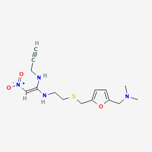 1,1-Ethenediamine, N-(2-(((5-((dimethylamino)methyl)-2-furanyl)methyl)thio)ethyl)-2-nitro-N'-2-propynyl-