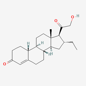 (8R,9S,10R,13S,14S,16R,17S)-16-ethyl-17-(2-hydroxyacetyl)-13-methyl-2,6,7,8,9,10,11,12,14,15,16,17-dodecahydro-1H-cyclopenta[a]phenanthren-3-one