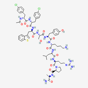 molecular formula C69H91Cl2N15O13S B1677473 Org 30850 CAS No. 136208-71-4