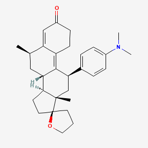 11-(4-Dimethylaminophenyl)-6-methyl-4',5'-dihydro(estra-4,9-diene-17,2'-(3H)-furan)-3-one