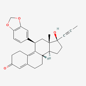 molecular formula C28H30O4 B1677478 PT150 CAS No. 189035-07-2