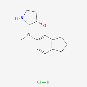 (3S)-3-[(2,3--Dihydro-5-methoxy-1H-inden-4-yl)oxy]pyrrolidine hydrochloride