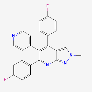 molecular formula C24H16F2N4 B1677482 Org 48762-0 CAS No. 755753-89-0