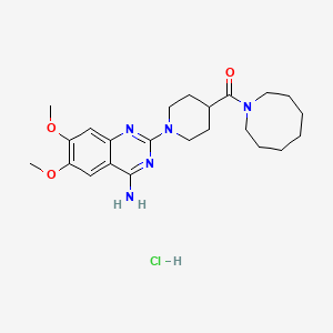 2-(4-(1-Azacyclooctylcarbonyl)piperidin-1-yl)-4-amino-6,7-dimethoxyquinazoline hcl
