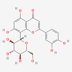 molecular formula C21H20O11 B1677486 2-(3,4-dihydroxyphenyl)-5,7-dihydroxy-8-[3,4,5-trihydroxy-6-(hydroxymethyl)oxan-2-yl]chromen-4-one CAS No. 28608-75-5