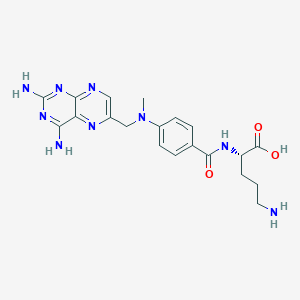 molecular formula C20H25N9O3 B1677493 Ornithine-methotrexate CAS No. 80407-73-4