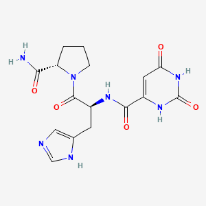 molecular formula C16H19N7O5 B1677496 Orotirelin CAS No. 62305-86-6