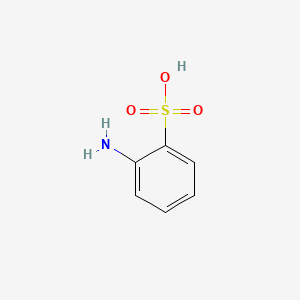 molecular formula C6H7NO3S B1677500 2-Aminobenzenesulfonic acid CAS No. 88-21-1