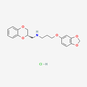 5-(3-((2S)-(1,4-Benzodioxan-2-ylmethyl)amino)propoxy)-1,3-benzodioxol hydrochloride
