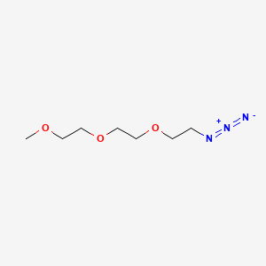molecular formula C7H15N3O3 B1677517 1-Azido-2-(2-(2-methoxyethoxy)ethoxy)ethane CAS No. 74654-06-1