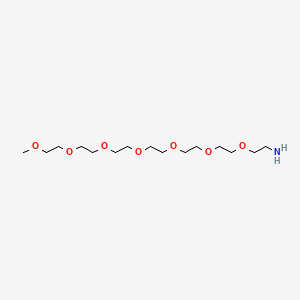 molecular formula C15H33NO7 B1677530 m-PEG7-Amine CAS No. 170572-38-0