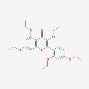 molecular formula C25H30O7 B1677536 2-(2,4-Diethoxyphenyl)-3,5,7-triethoxychromen-4-one 