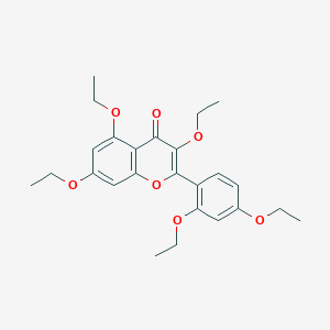 molecular formula C25H30O7 B1677536 2-(2,4-Diethoxyphenyl)-3,5,7-triethoxychromen-4-one CAS No. 176220-93-2