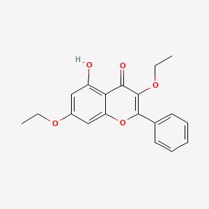 molecular formula C19H18O5 B1677537 3,7-Diethoxy-5-hydroxyflavone CAS No. 176220-90-9