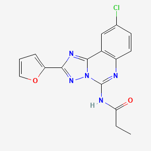 molecular formula C16H12ClN5O2 B1677538 MRS1186 