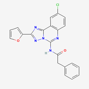 molecular formula C21H14ClN5O2 B1677539 MRS1220 CAS No. 183721-15-5