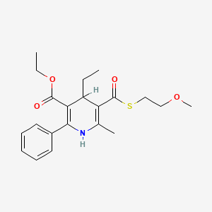 molecular formula C21H27NO4S B1677540 MRS 1477 CAS No. 212200-21-0